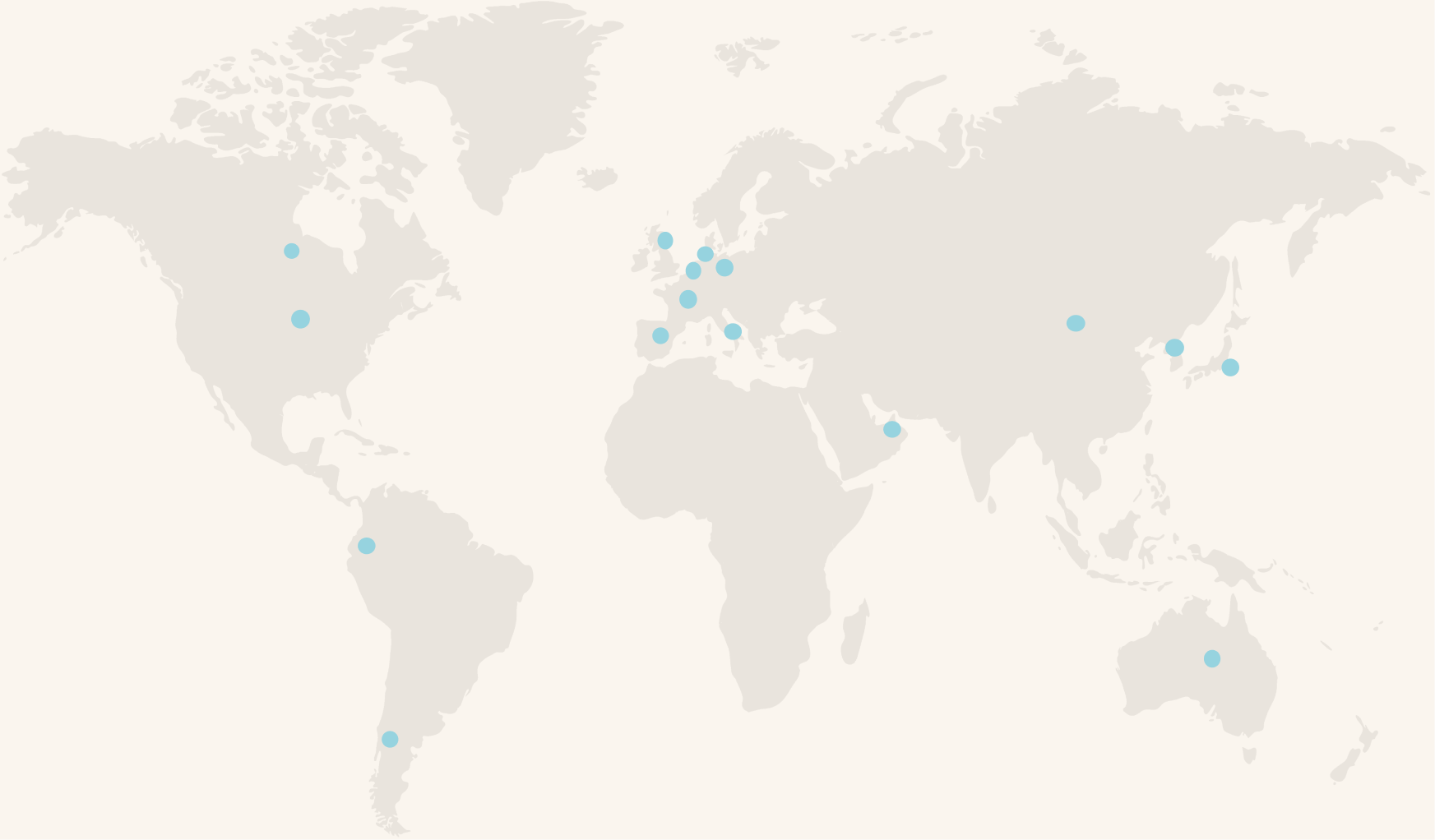 Mapa de presencia internacional